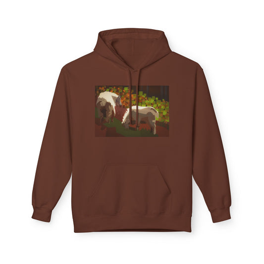 Original Mountain Goat Print Hoodie — Graphic Pullover